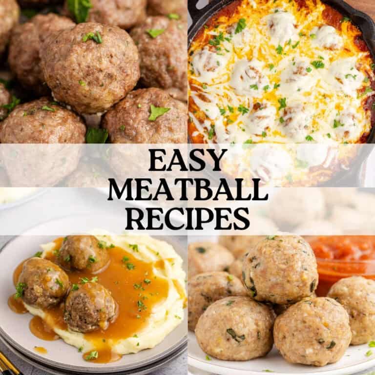 Easy Meatball Recipes Round Up Collage