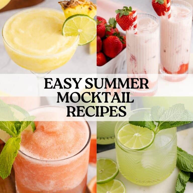 Easy Summer Mocktail Recipes Collage