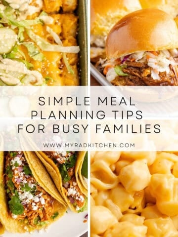 Simple Meal Planning for Busy Families Collage