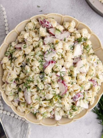 Pasta Salad with Fresh Dill from above