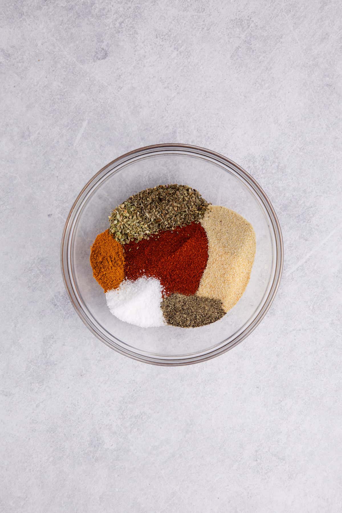 Blackening Seasoning ingredients to be mixed in a small bowl