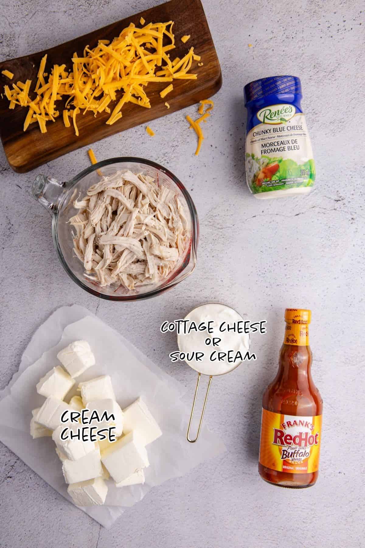 Buffalo Chicken Wing Dip with Rotisserie Chicken