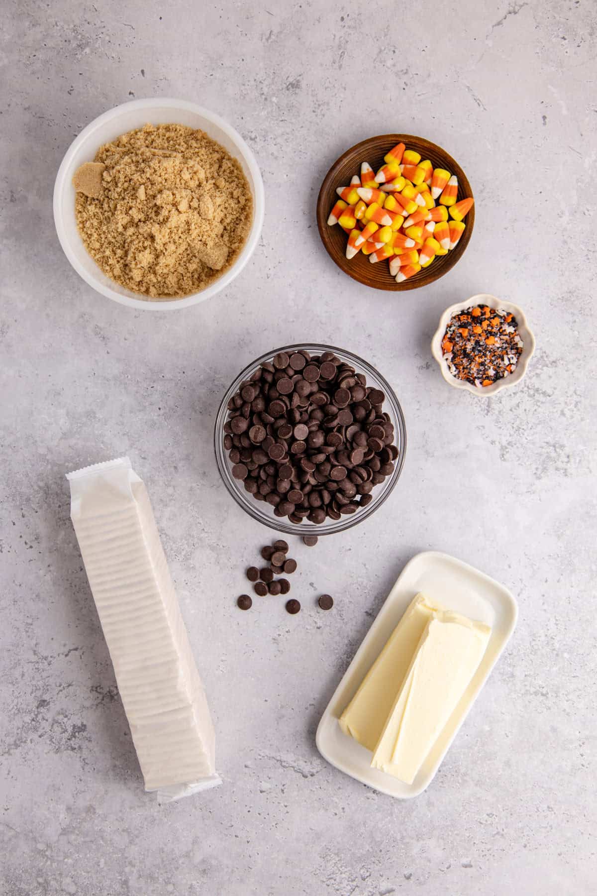 Halloween Crack Ingredients on a counter