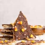 Halloween Crack with one leaning against a stack
