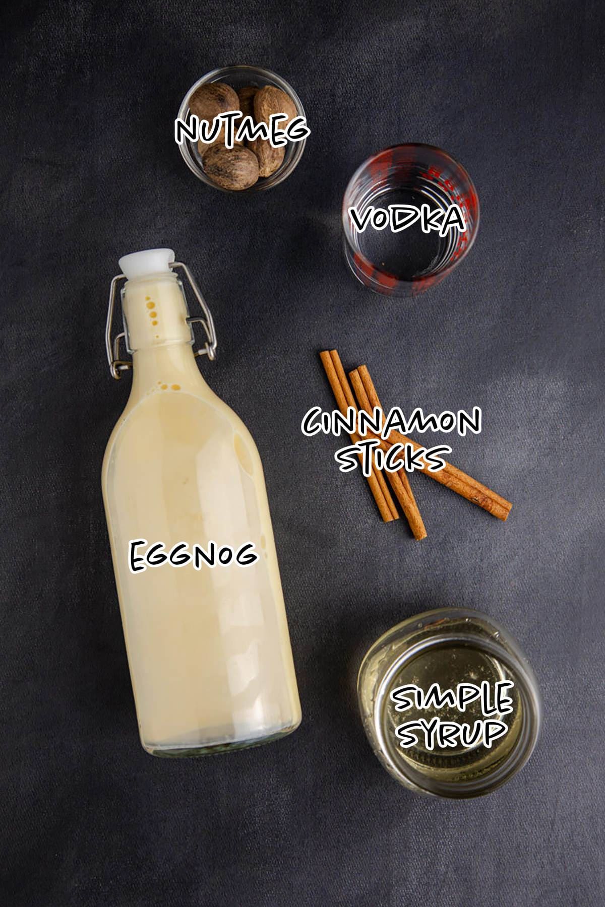Eggnog Martini Cocktail Ingredients