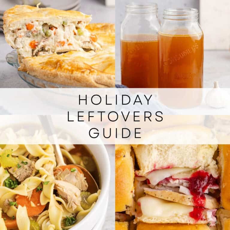 holiday leftovers guide round up collage