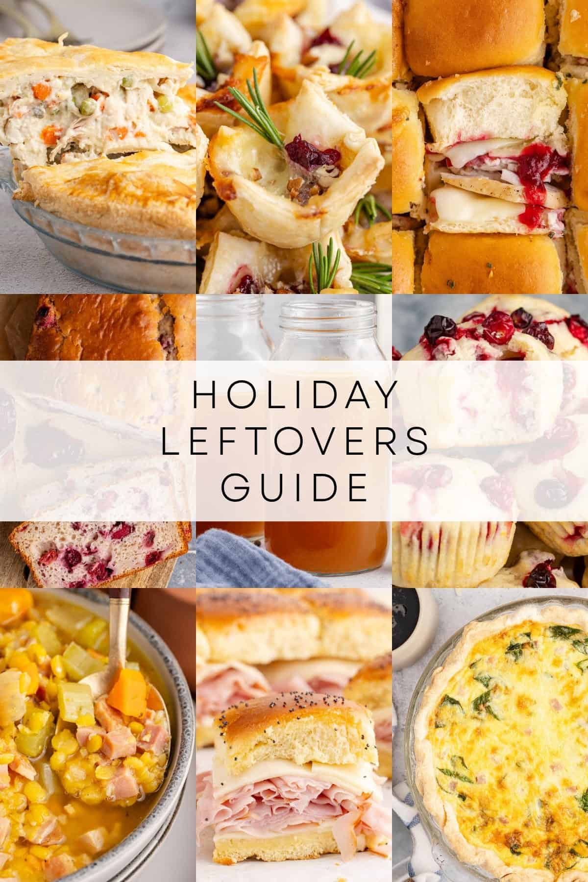 holiday leftovers guide round up collage
