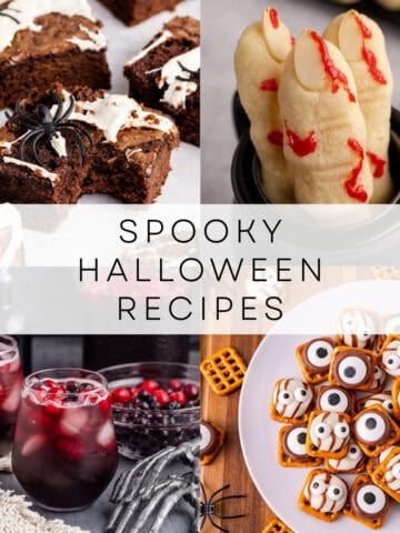 spooky halloween recipes roundup collage