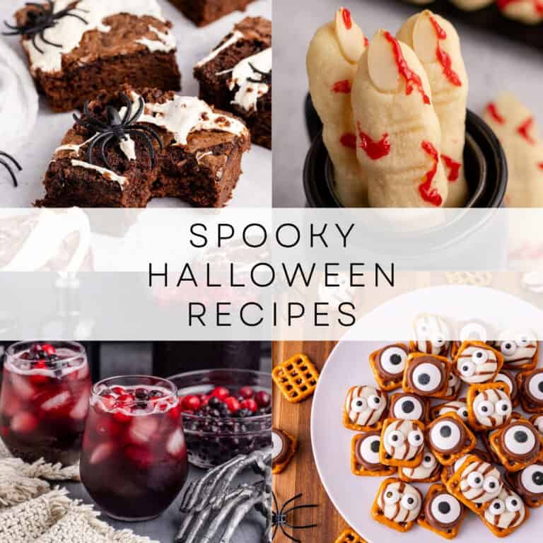 spooky halloween recipes roundup collage