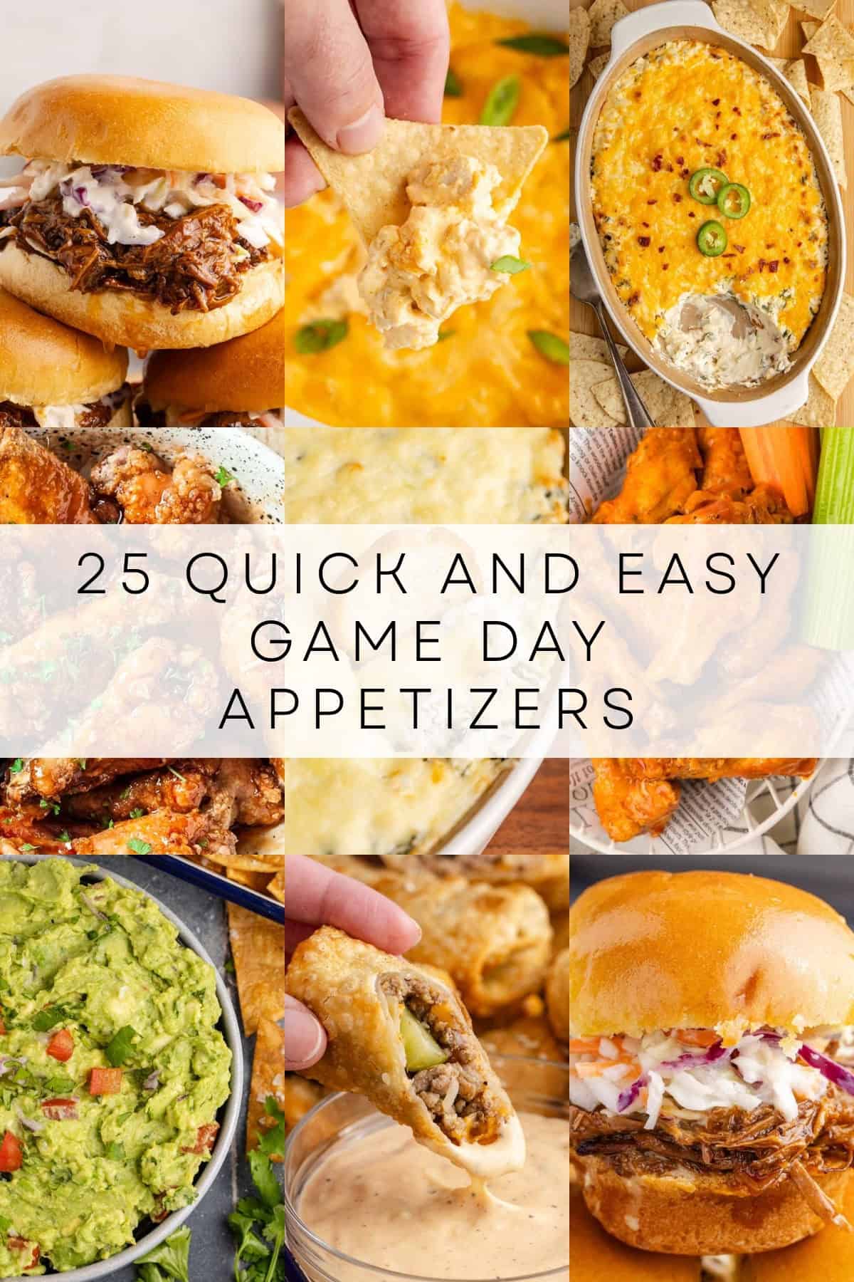 game day appetizers roundup collage