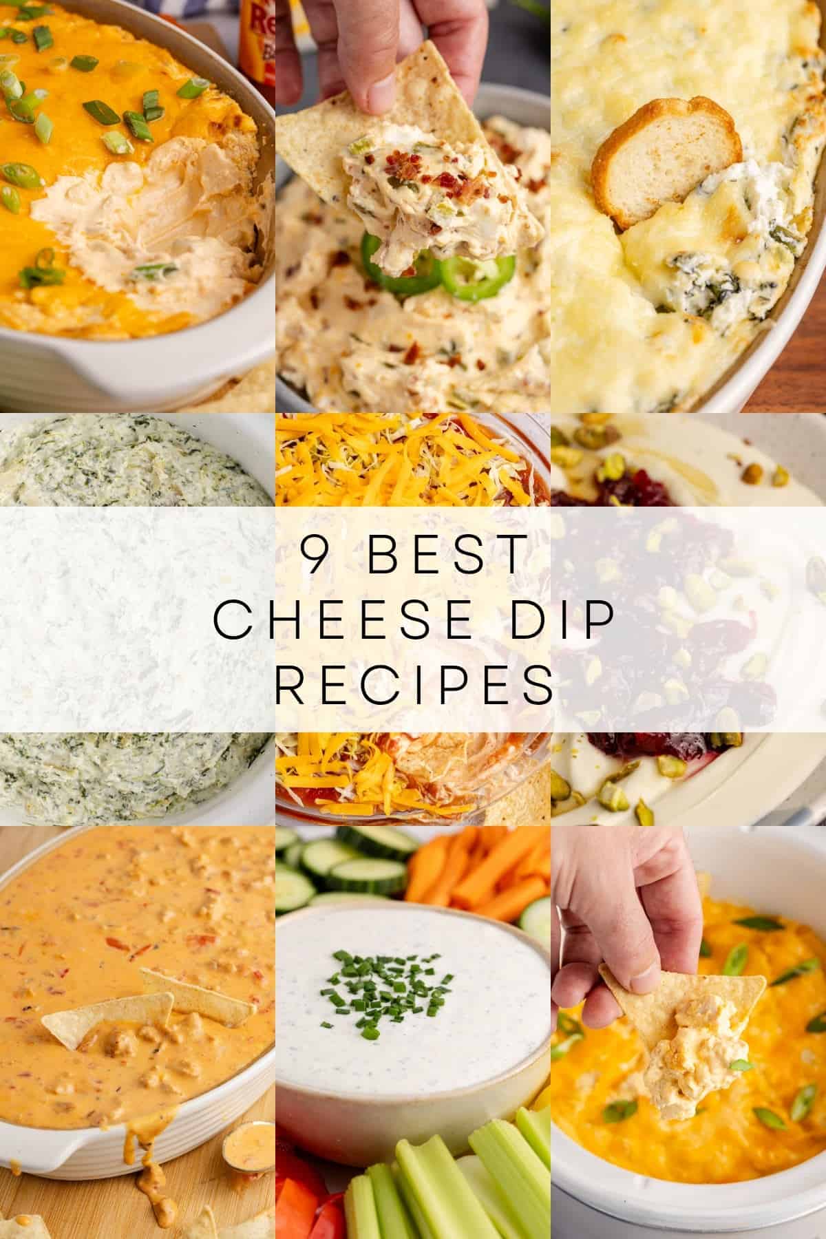 9 best cheese dips roundup collage