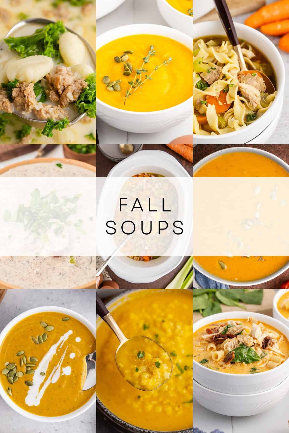 fall soups roundup collage