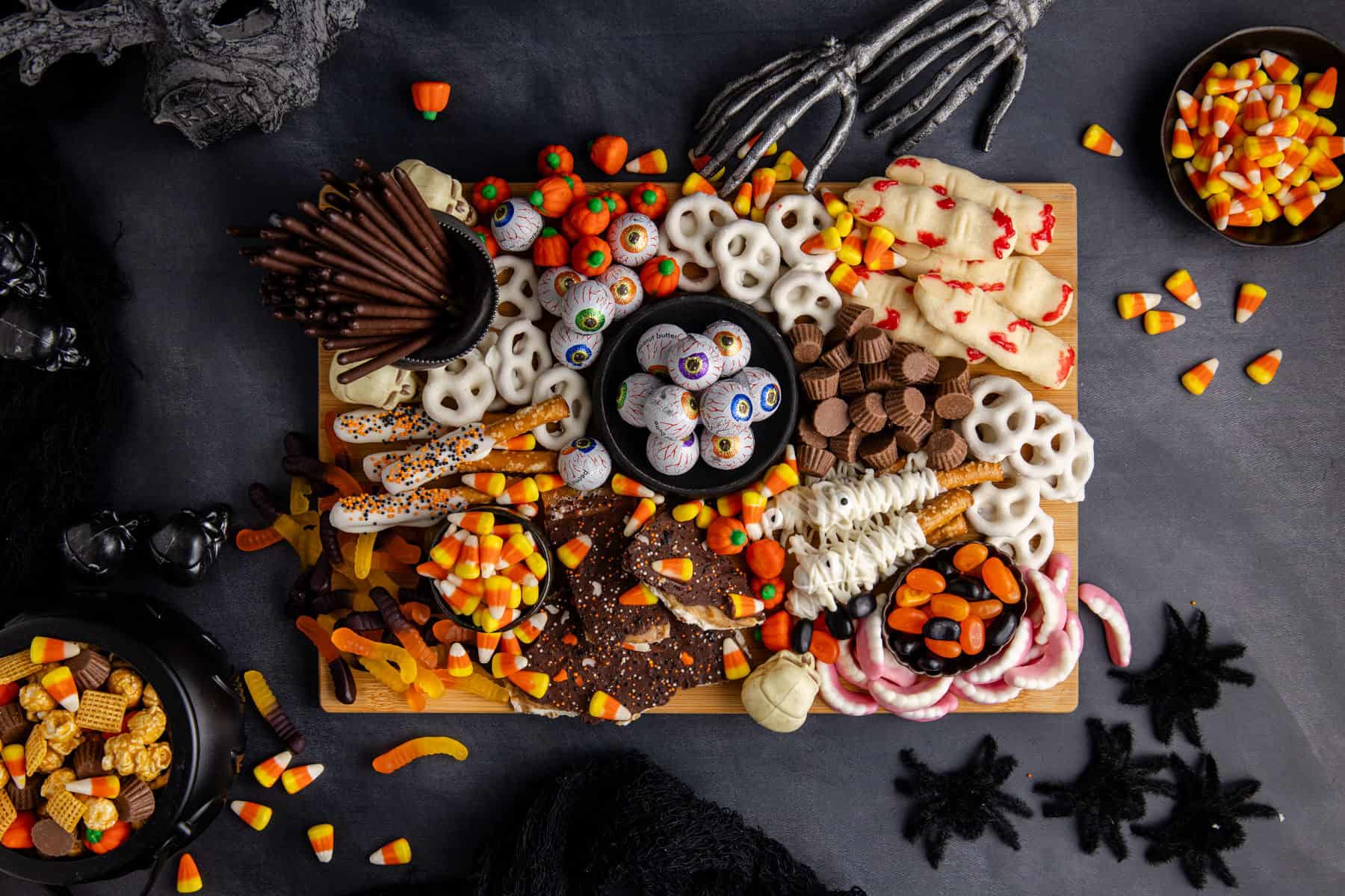 Halloween Dessert Board from above