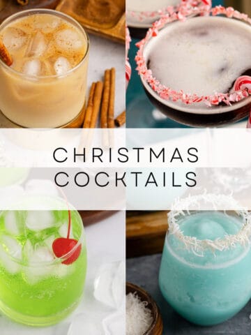 christmas cocktails roundup collage
