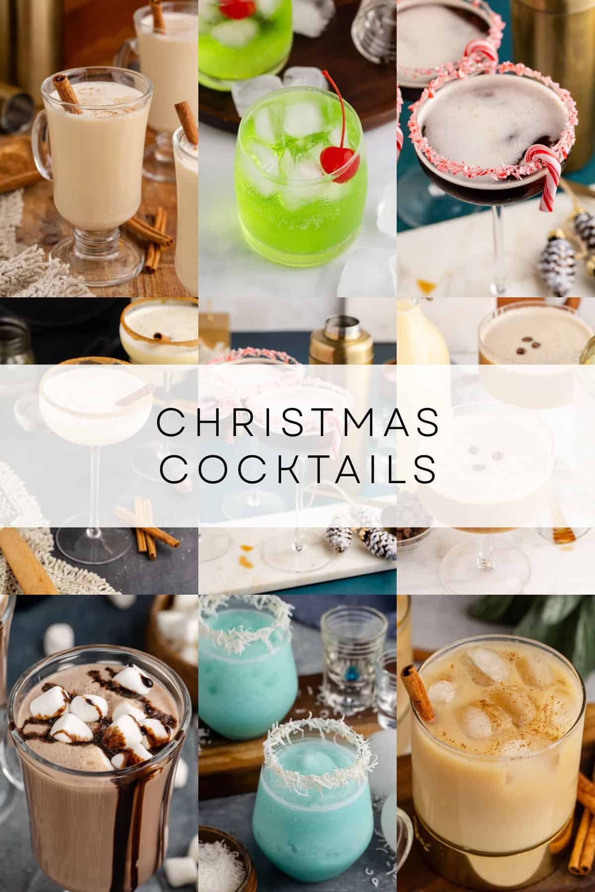 christmas cocktails roundup collage